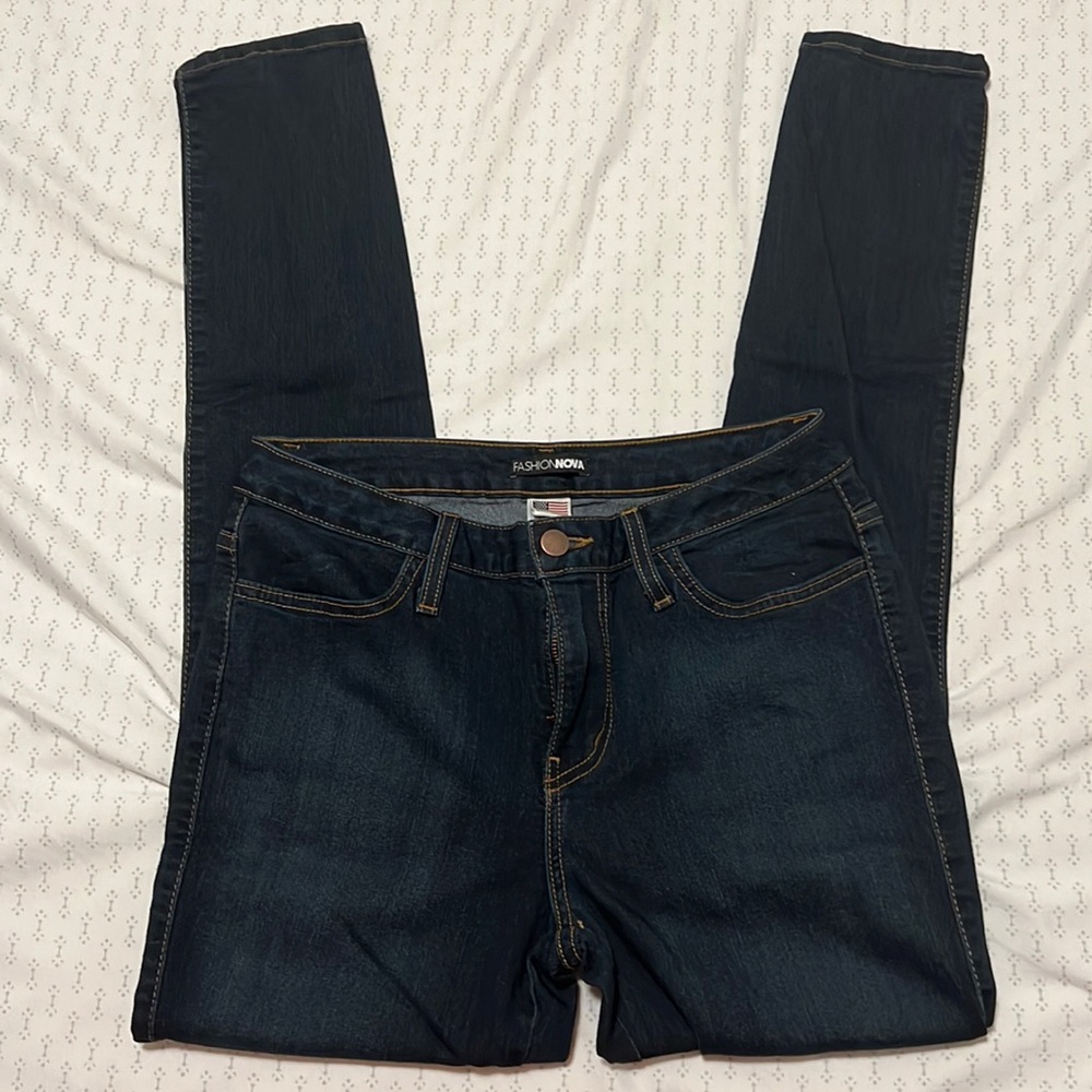 Size 13 fashion nova dark wash jeans